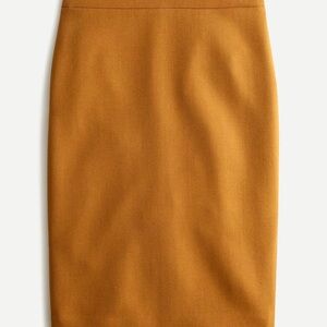 J. Crew Mustard Pencil Skirt